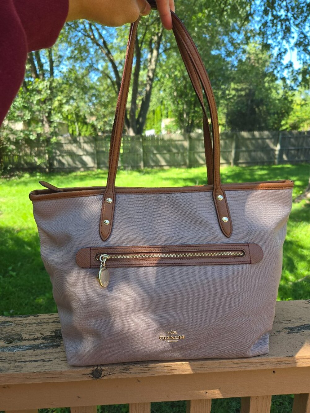 Coach Sawyer Tan Tote Bag #F37237